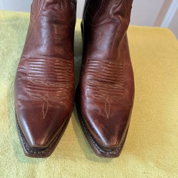 Lucchese Rich Brown Western Boots. Size 7.5 - Picture 9 of 14